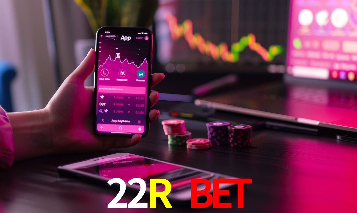 Comparação APP mobile vs versão web da 22R BET